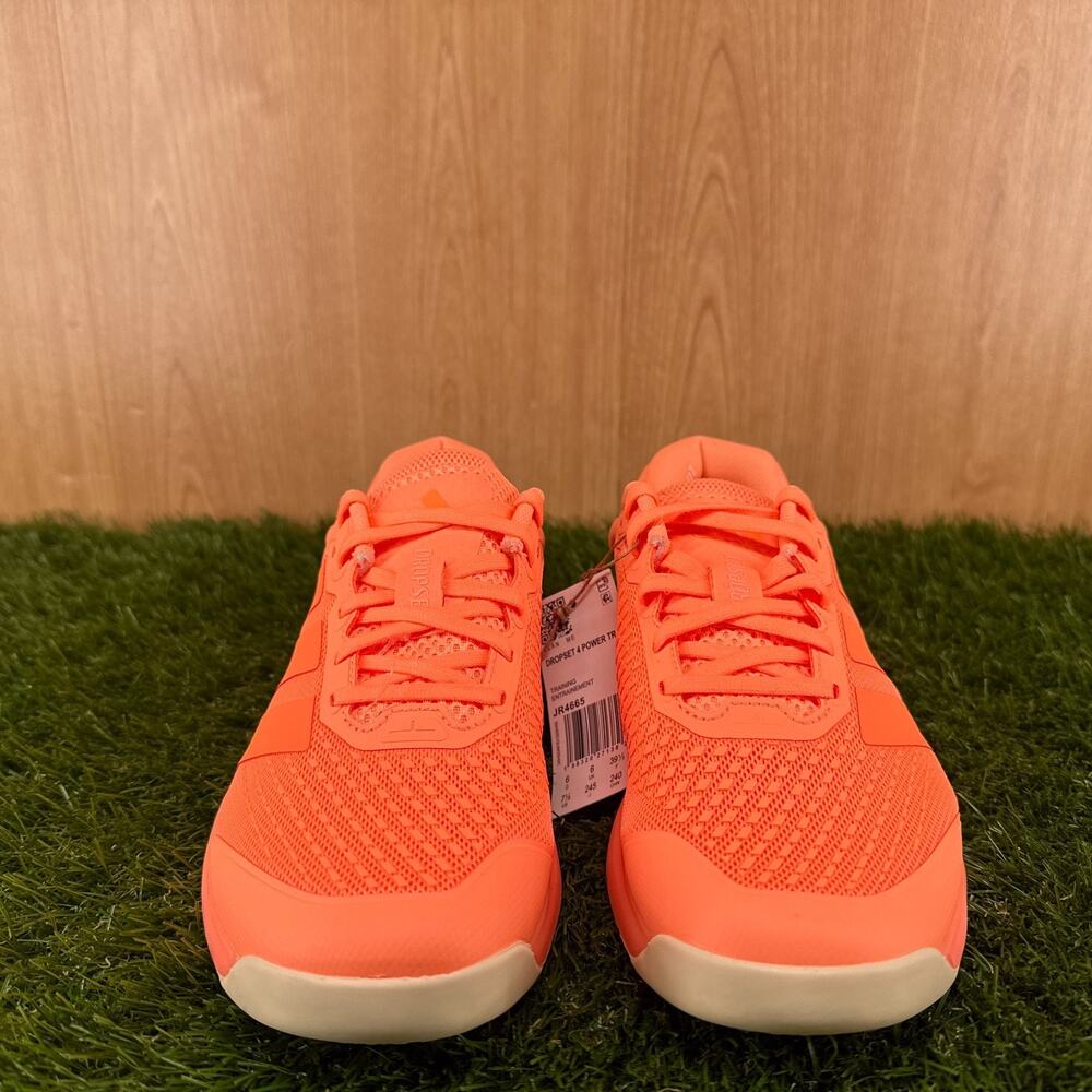 adidas Dropset 4 Power Beam Orange Lucid Orange Training JR4665 Women's Size 7.5 - Picture 4 of 7